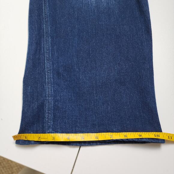 Old Navy Womens High Waisted Wow Wide Leg Jeans Size 12 Petite River Dark Wash - Picture 13 of 13